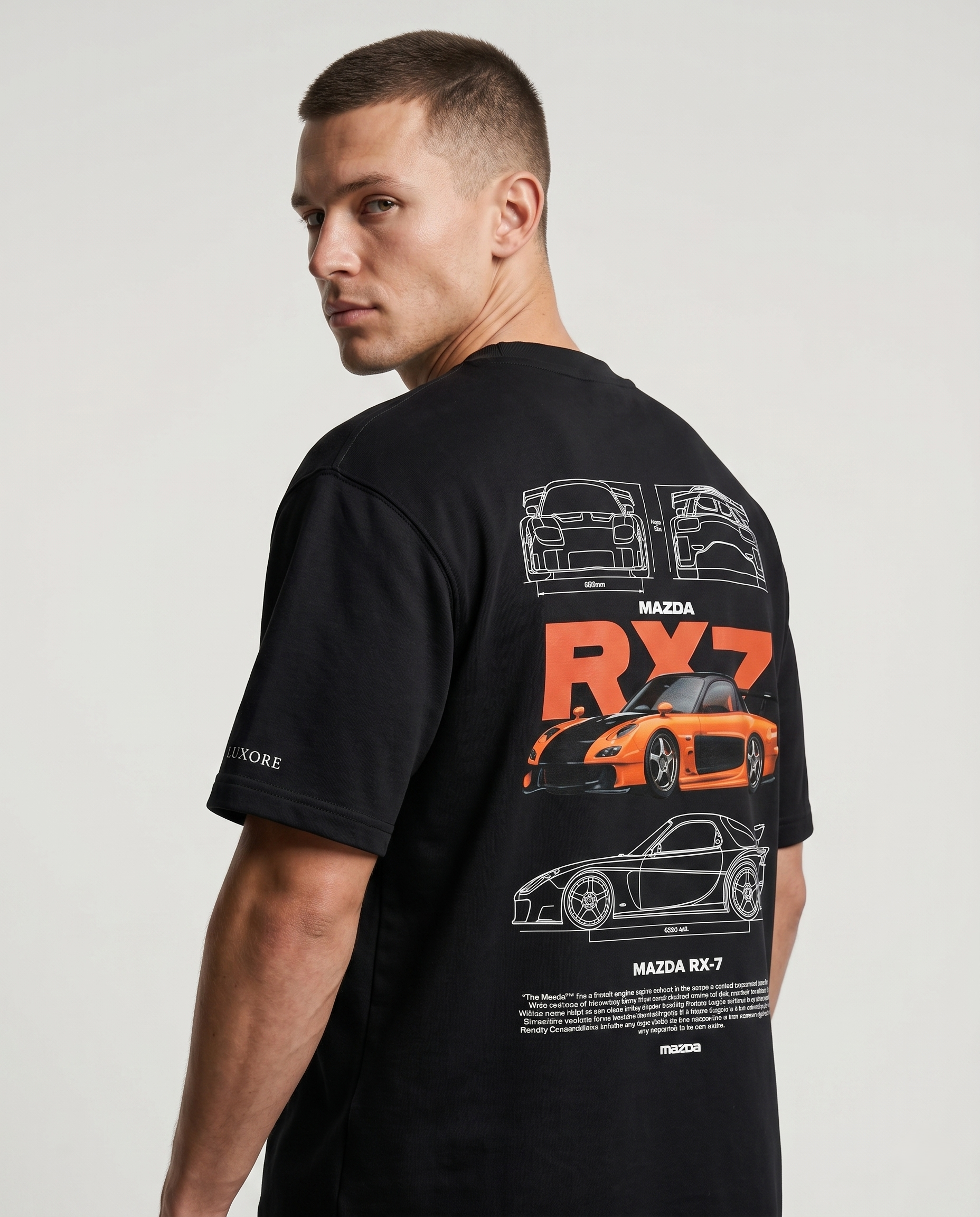 HAN'S MAZDA RX-7 PRINTED T-SHIRT