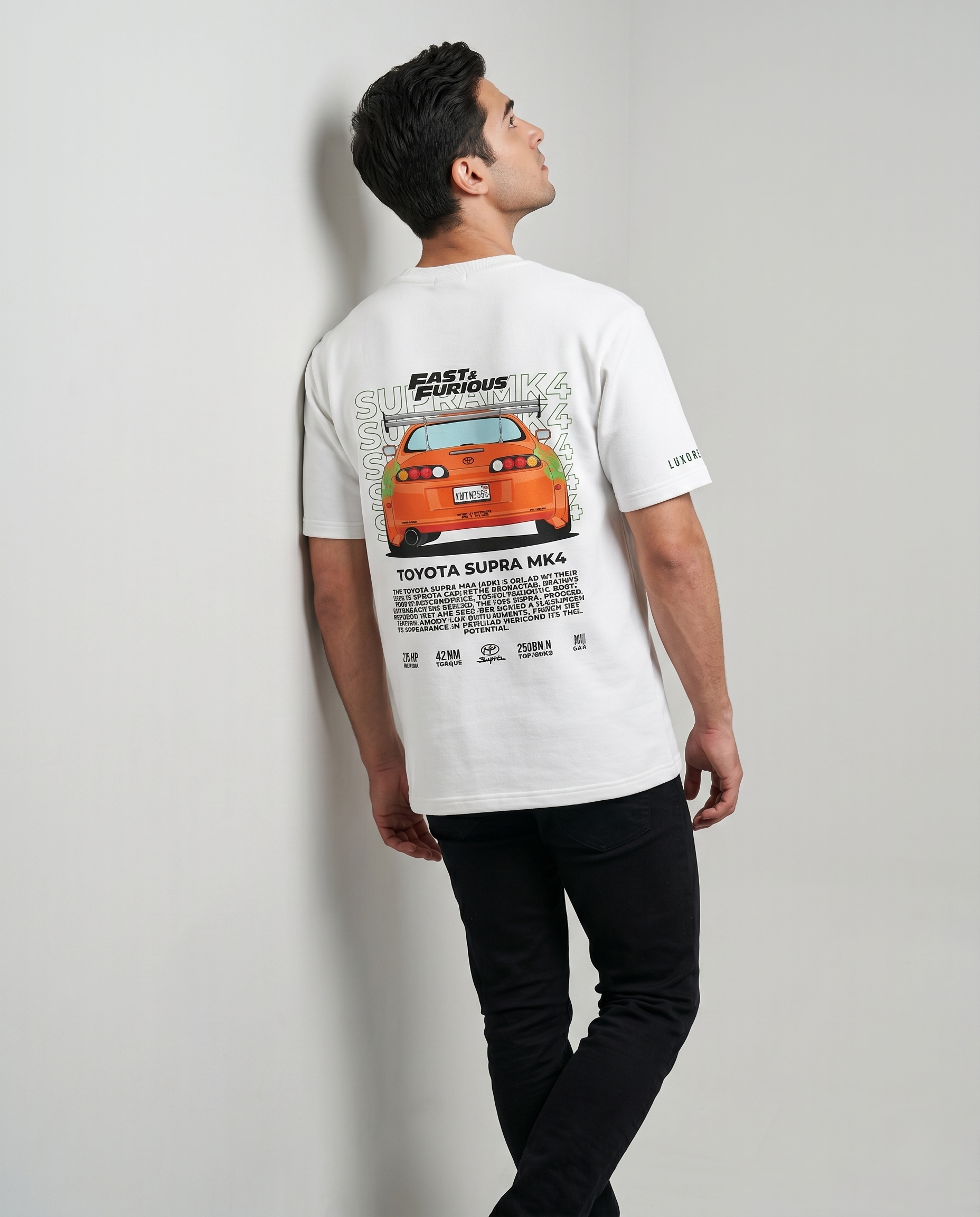 FAST AND FUIOUS TOYOTA SUPRA MK4 PRINTED T-SHIRT