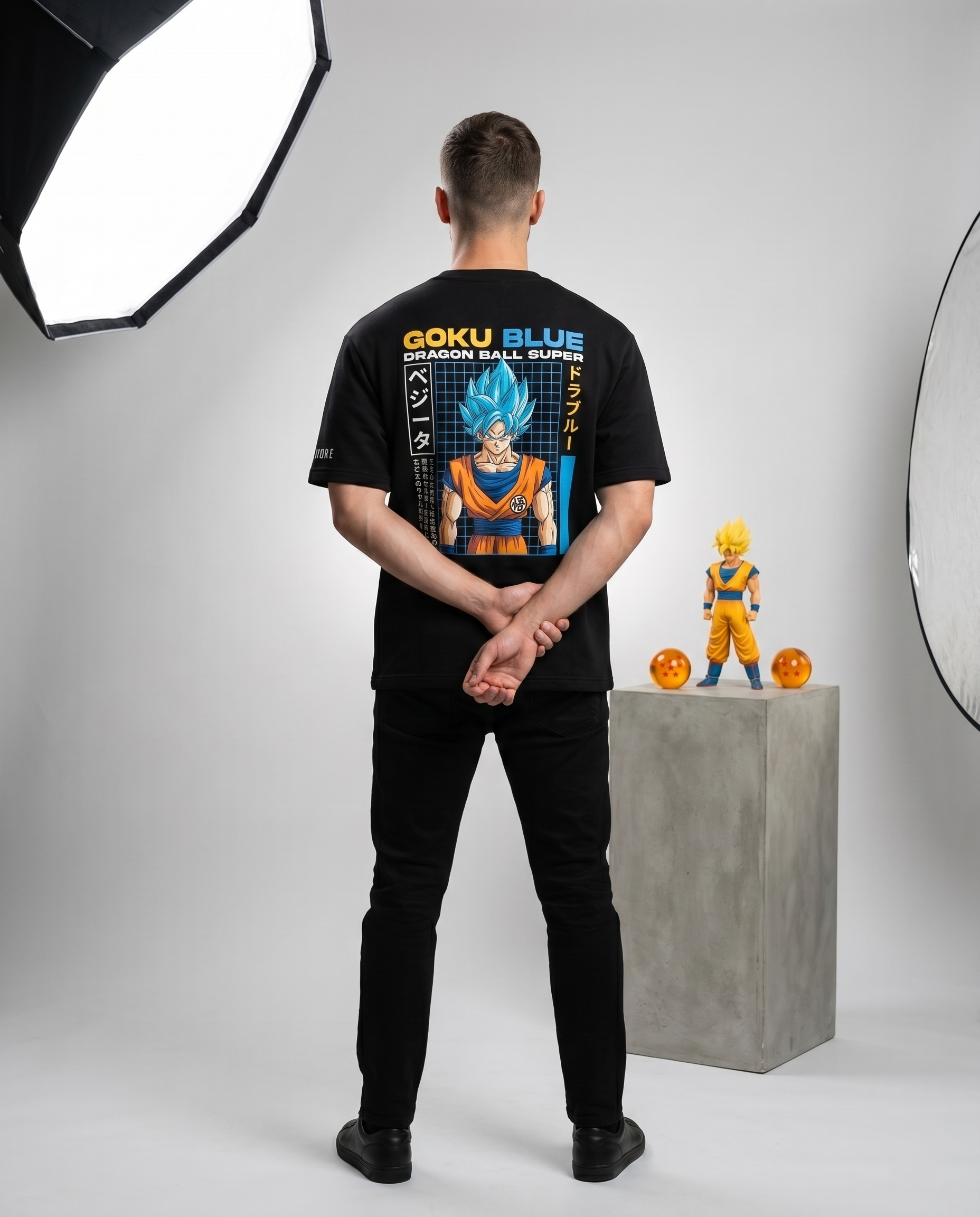 GOKU BLUE PRINTED T-SHIRT