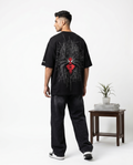 LUXORÉ THE RED SPIDER GRAPHIC PRINTED TEE