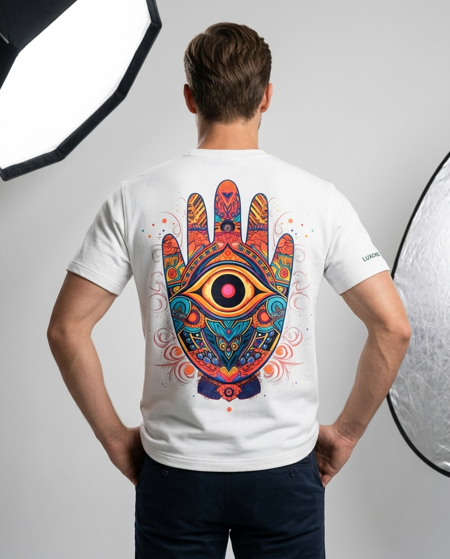 EVIL EYE PRINTED T-SHIRT