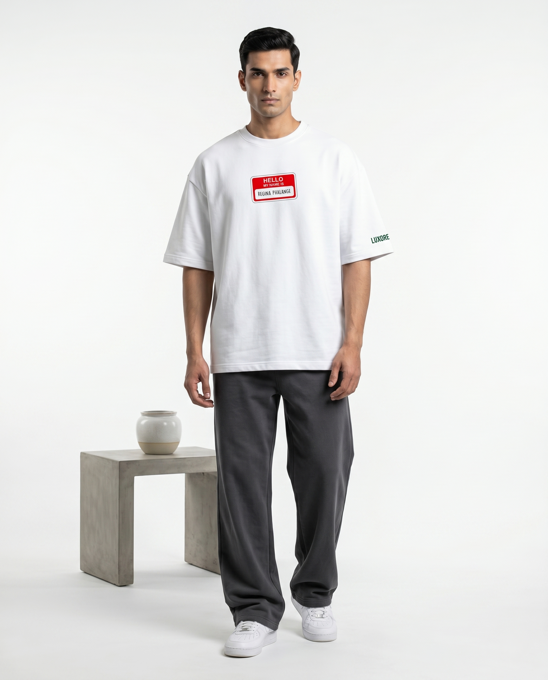 LUXORÉ REGINA PHALANGE GRAPHIC PRINTED TEE