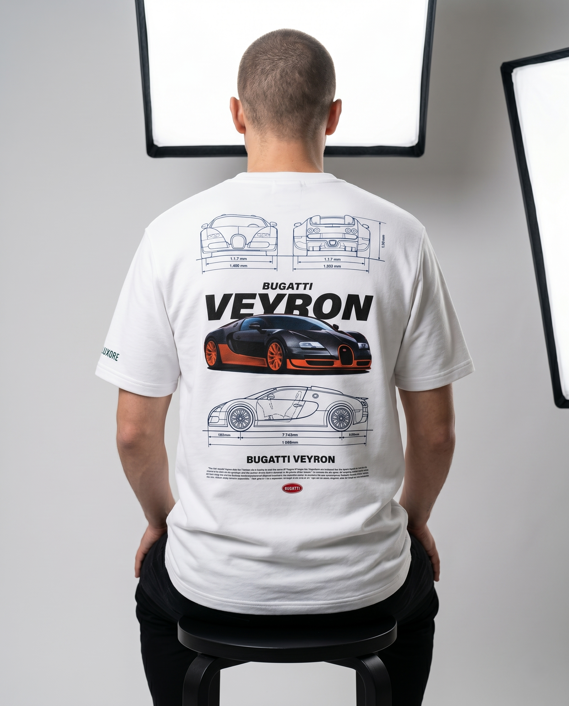 BUGATTI VEYRON PRINTED T-SHIRT