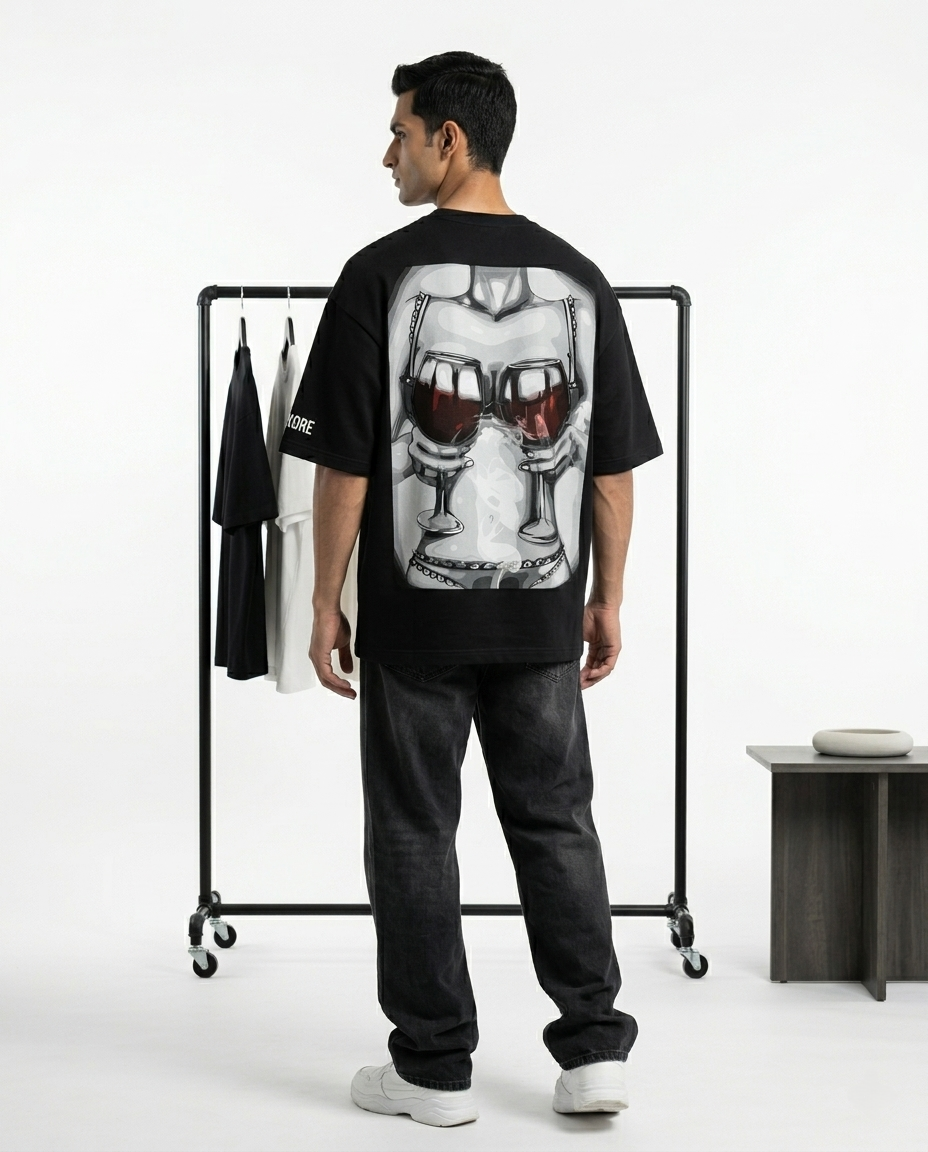 LUXORÉ TOO SOBER FOR THIS SHIT GRAPHIC PRINTED TEE