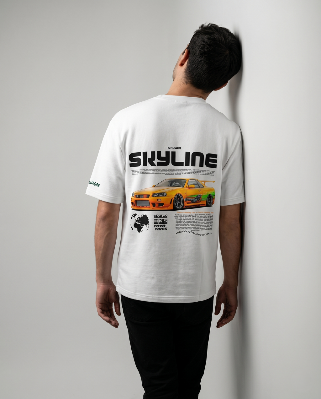 NISSAN SKYLINE R34 GTR PRINTED T-SHIRT