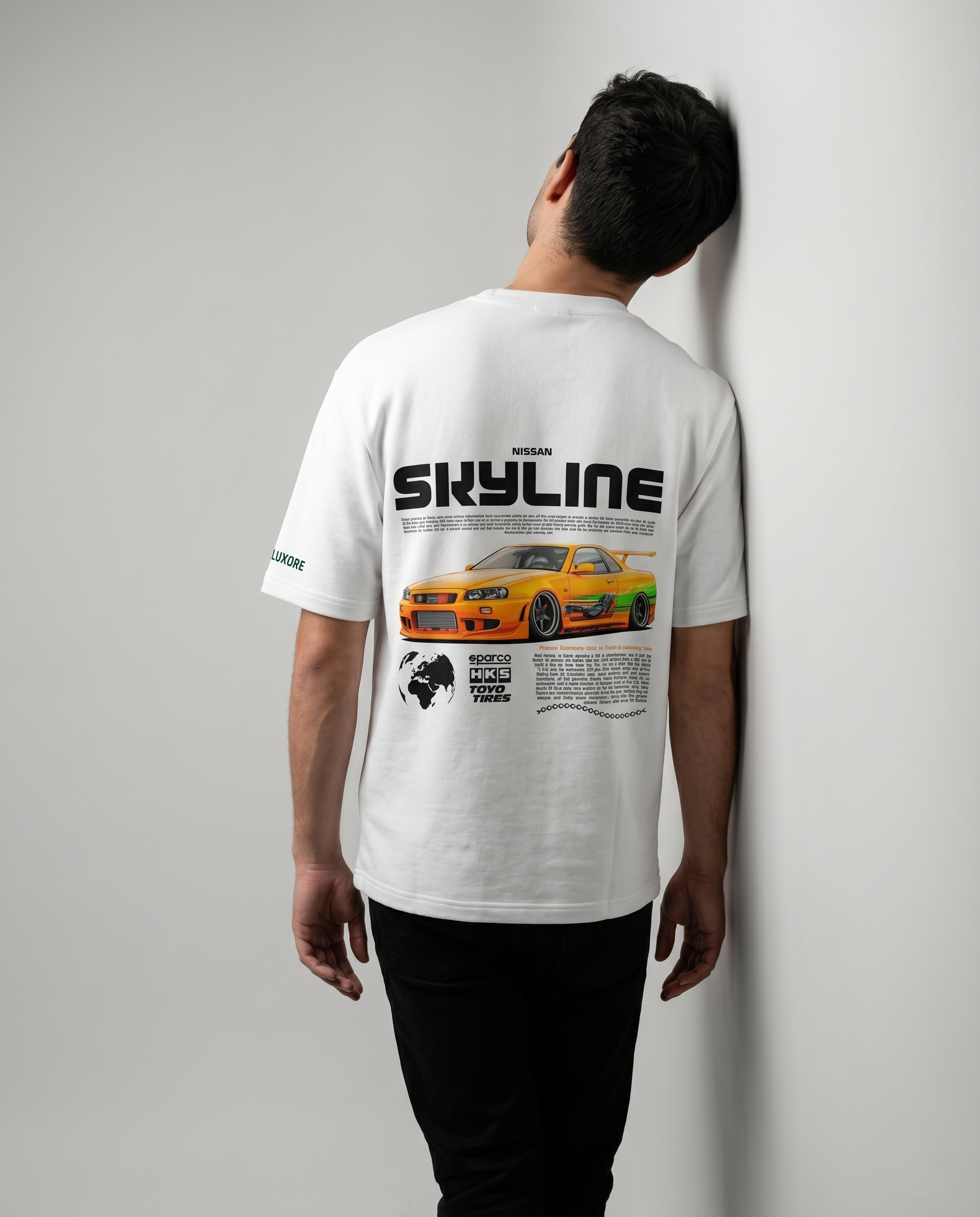 NISSAN SKYLINE R34 GTR PRINTED T-SHIRT