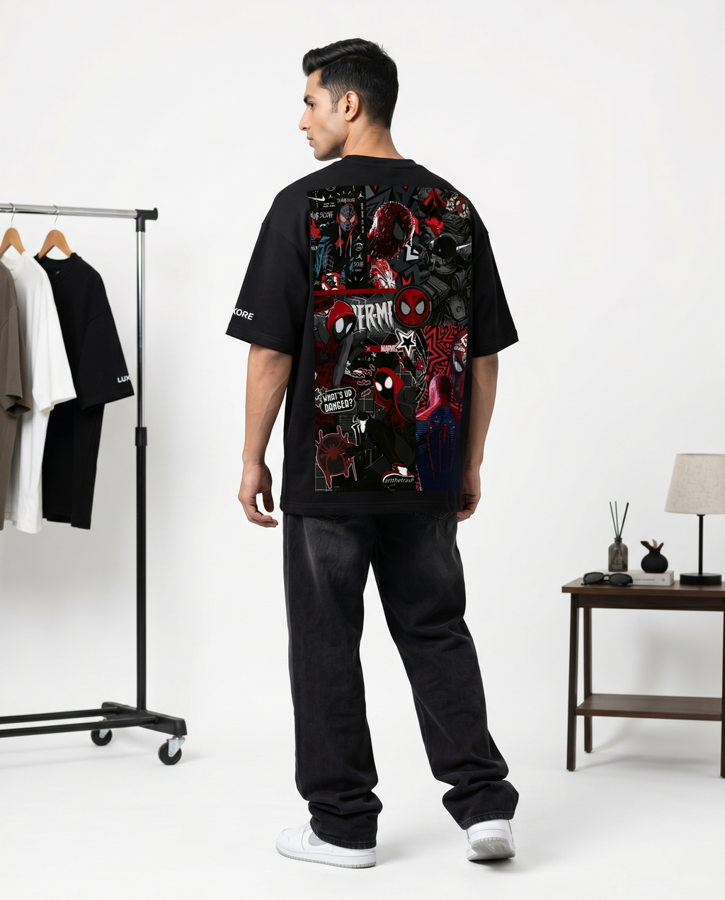 LUXORÉ SPIDERMAN MANGA EDITION  GRAPHIC PRINTED TEE