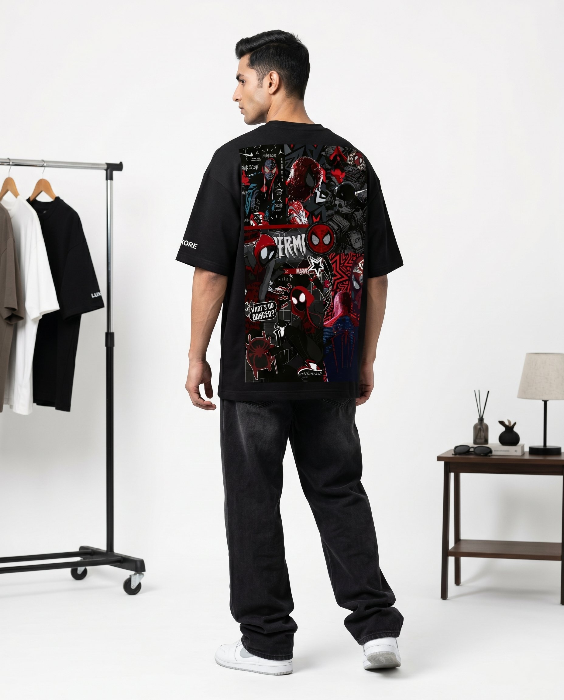 LUXORÉ SPIDERMAN MANGA EDITION  GRAPHIC PRINTED TEE