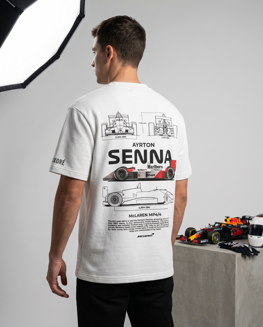 MC LAREN MP4/4 PRINTED T-SHIRT