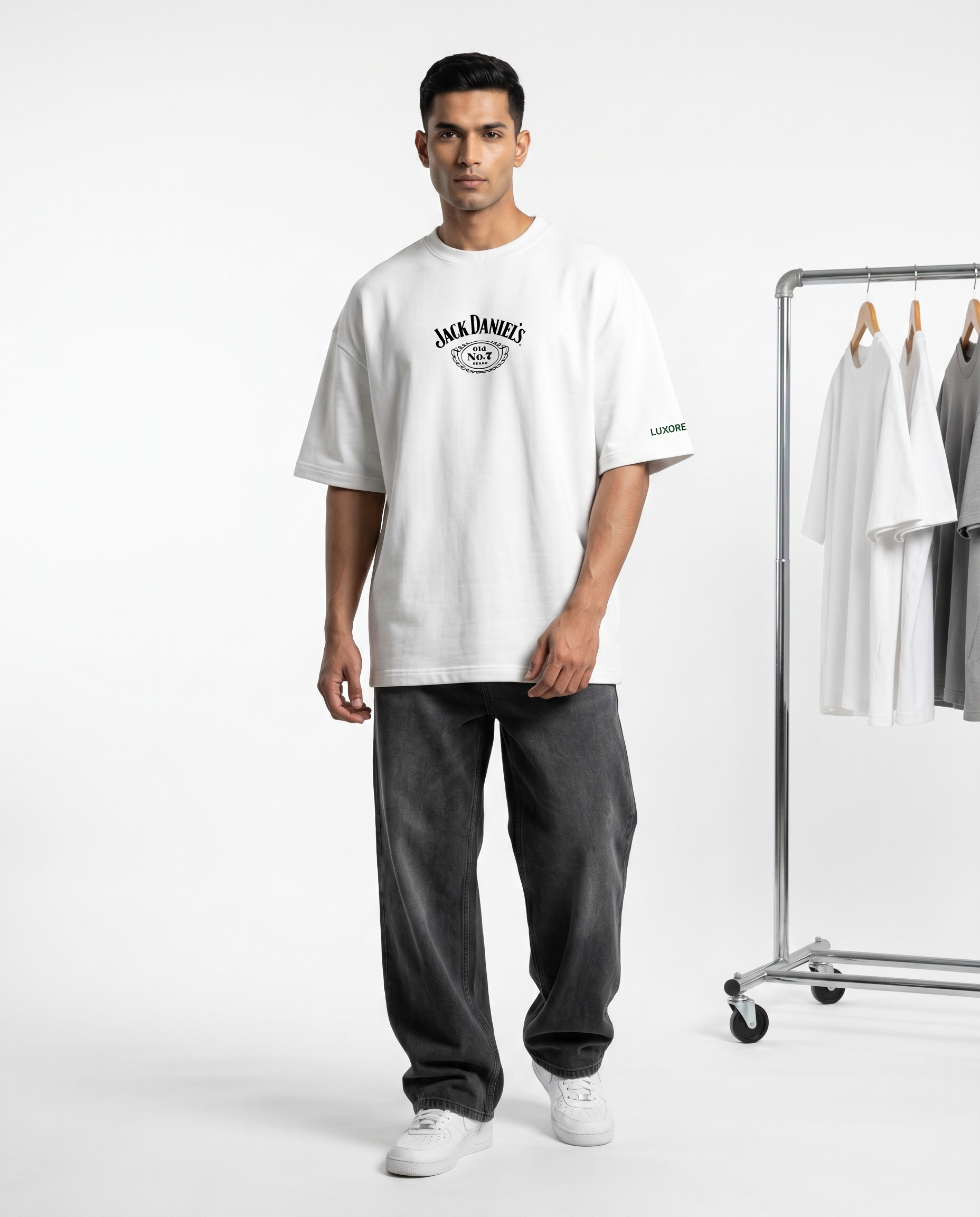 LUXORÉ JD MILK CART  GRAPHIC PRINTED TEE