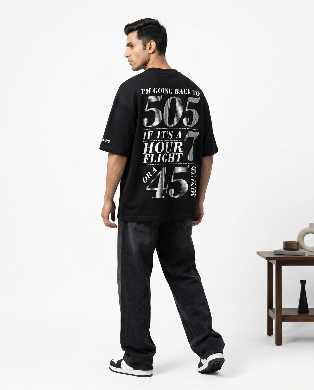 LUXORÉ ARCTIC MONKEY 505 BILL GRAPHIC PRINTED TEE