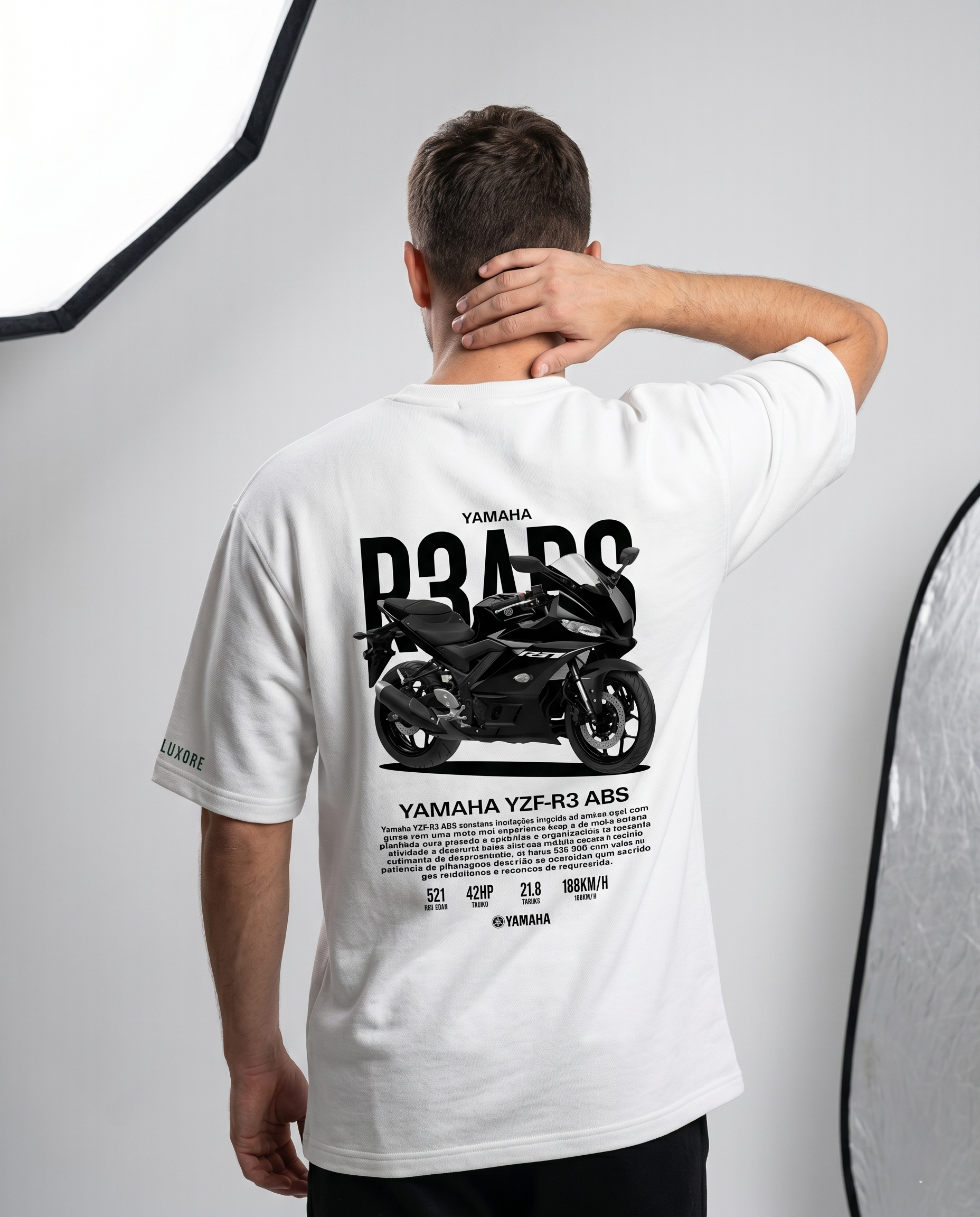 YAMAHA YZF-R3 ABS PRINTED T-SHIRT