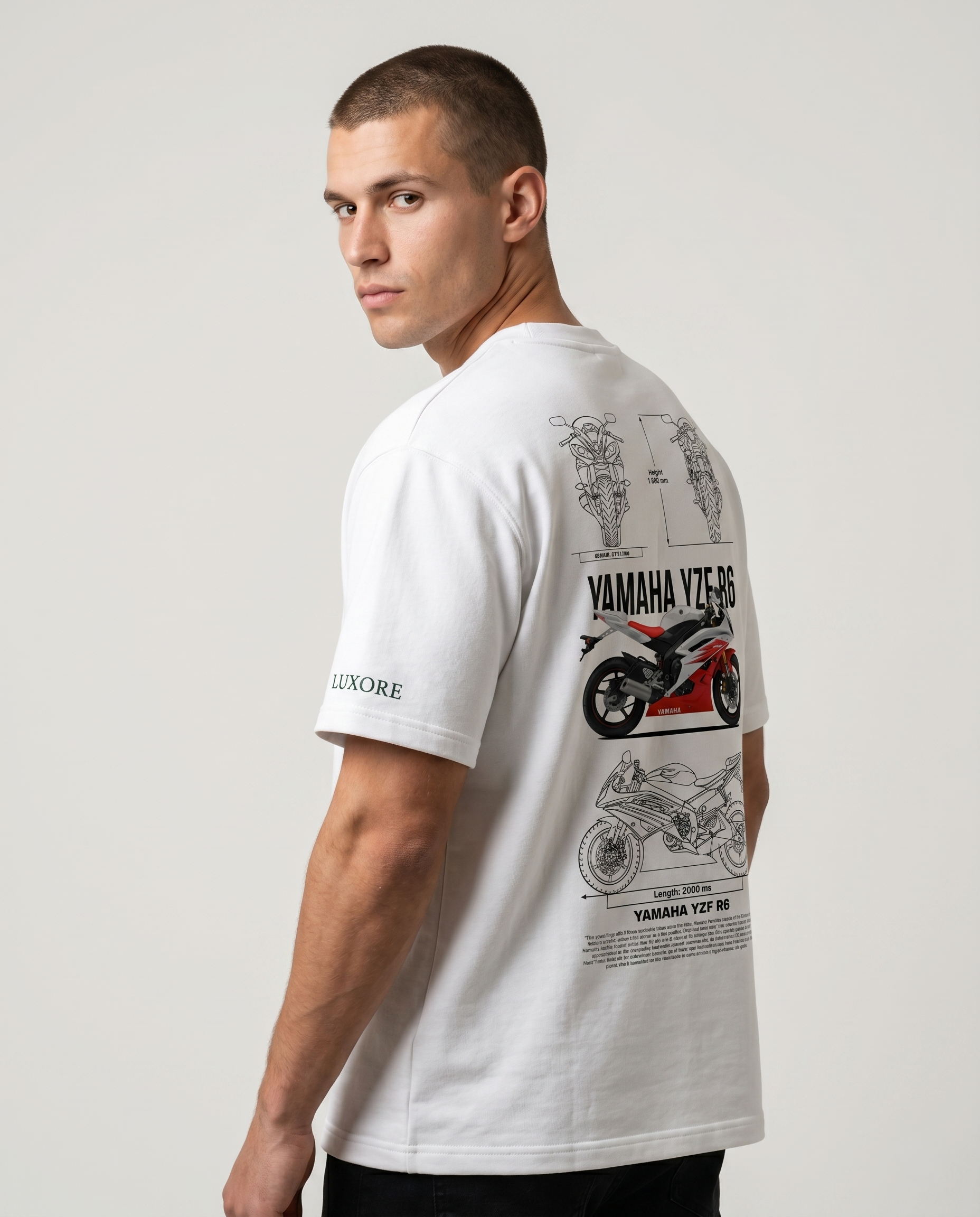 YAMAHA YZF R6 PRINTED T-SHIRT