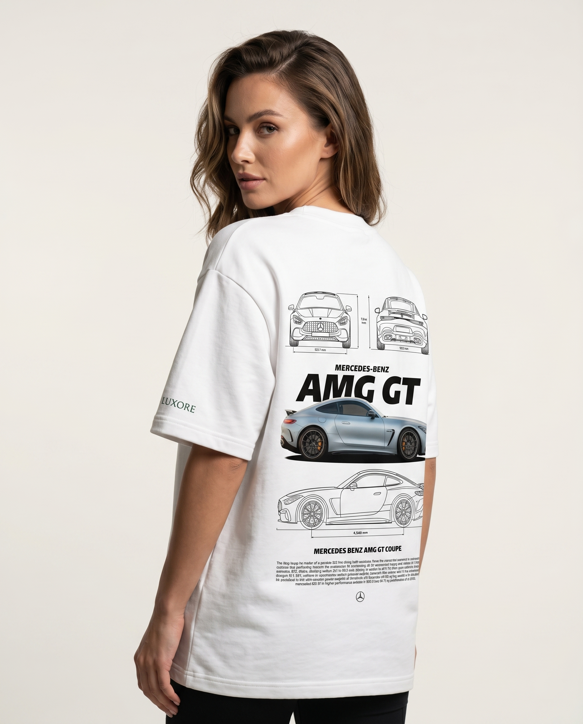 MERCEDES BENZ AMG GT COUPE PRINTED T-SHIRT