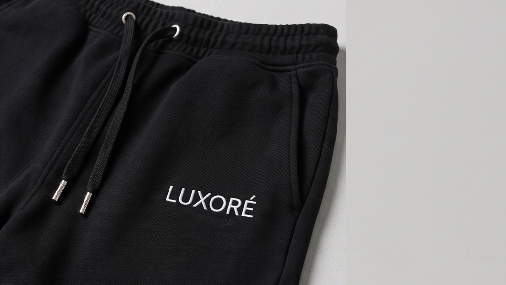 STRAIGHT FIT SHORTS IN BLACK