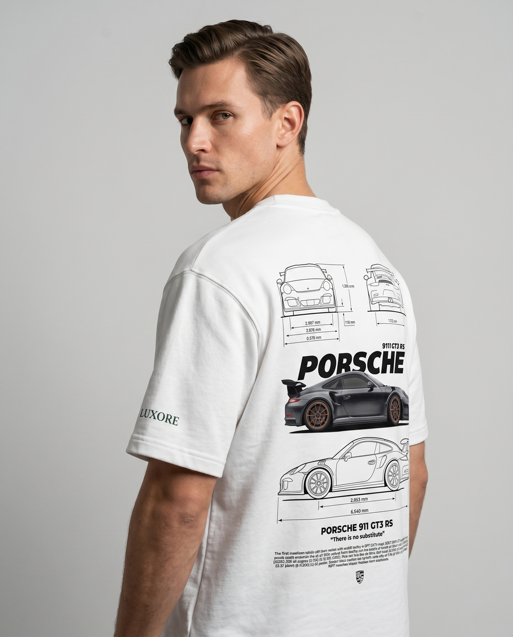 PORCHE 911 GT3 RS CARBON PRINTED T-SHIRT