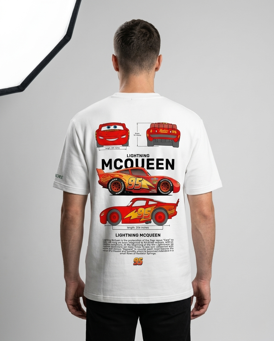 LIGHTNING MCQUEEN PRINTED T-SHIRT