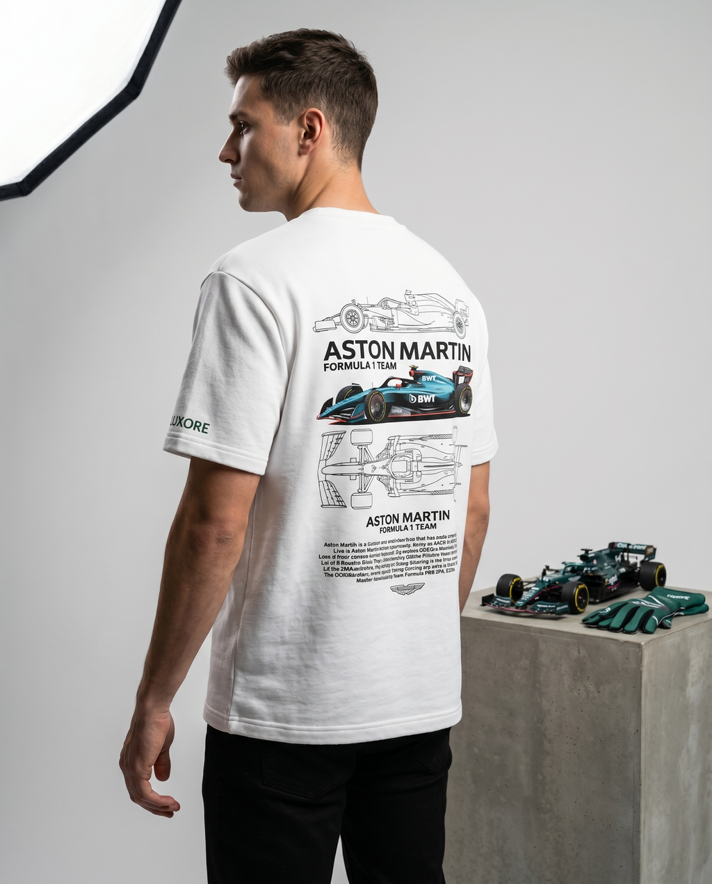 ASTON MARTIN F1 PRINTED T-SHIRT