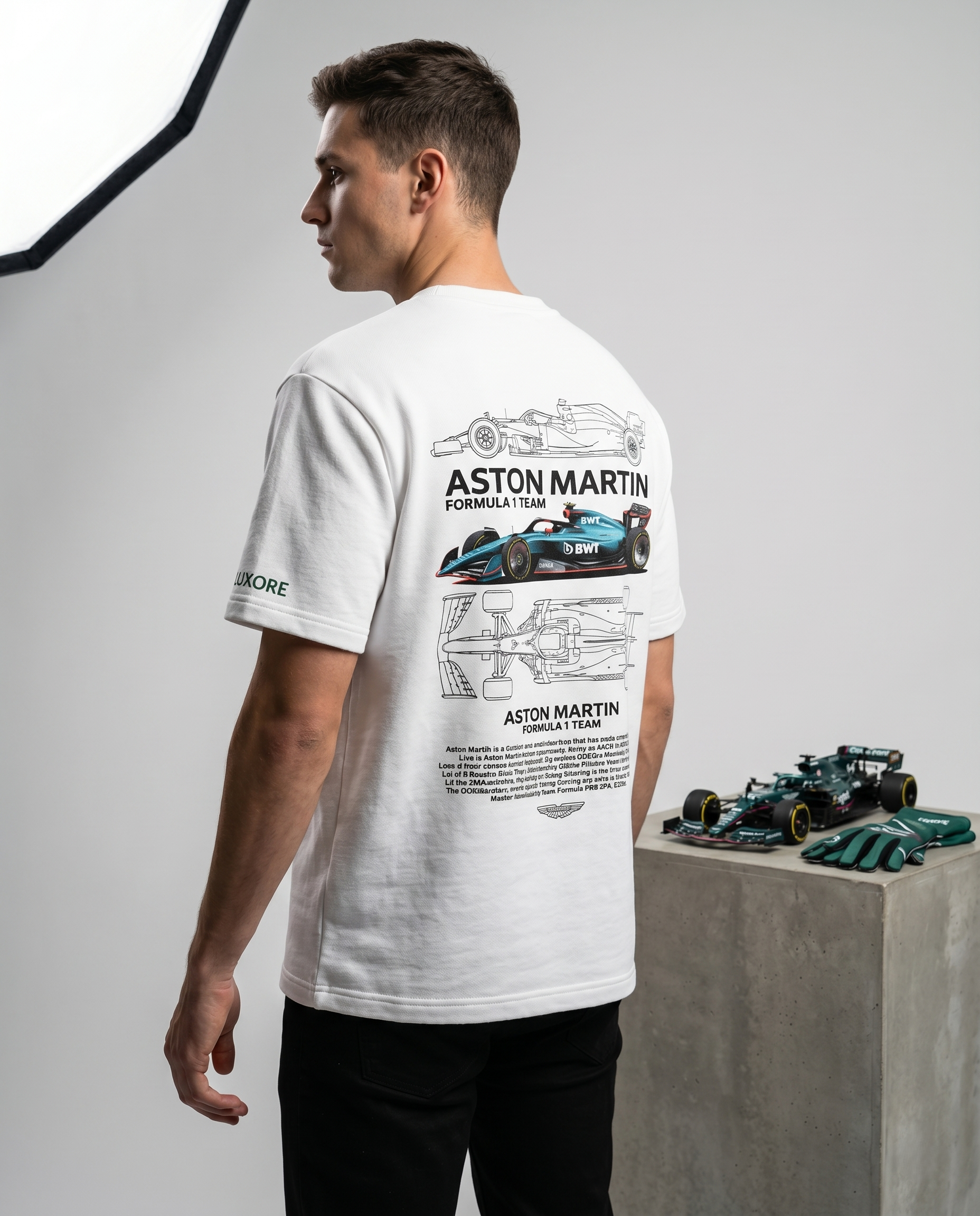 ASTON MARTIN F1 PRINTED T-SHIRT