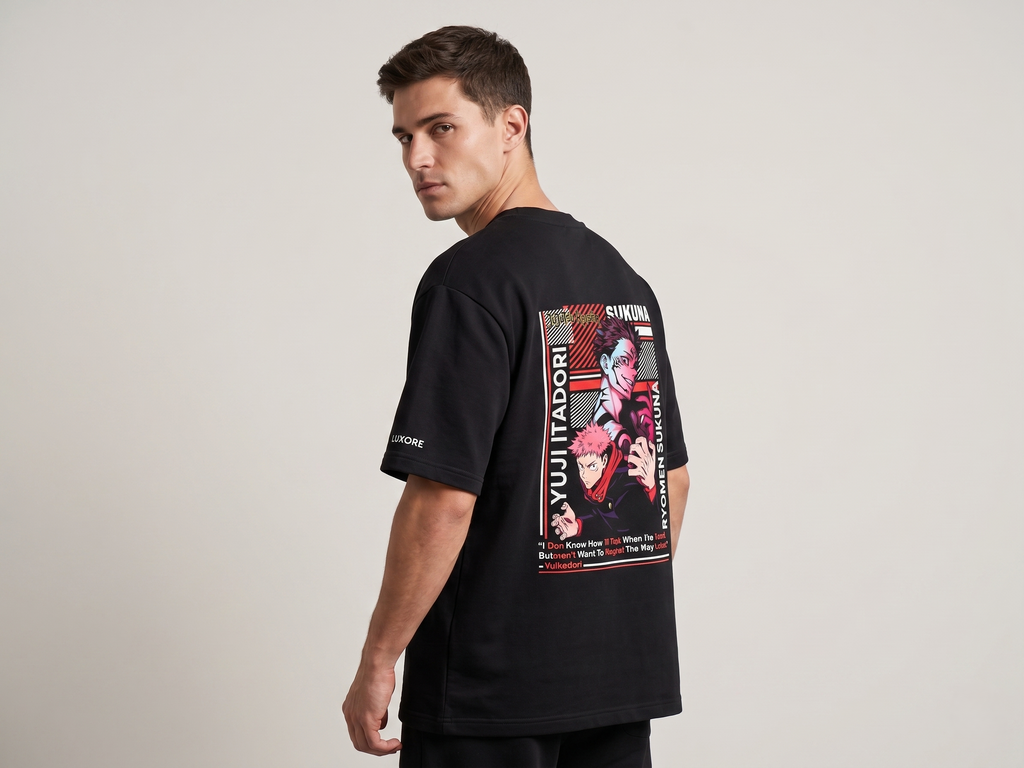 YUJI ITADORI AND RYOMEN SUKUNA PRINTED T-SHIRT