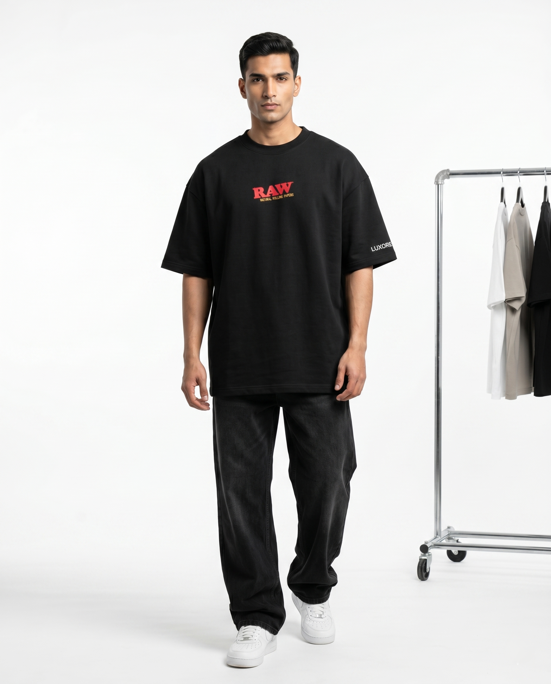 RAW NATURAL ROLLING PAPER GRAPHIV PRINTED TEE