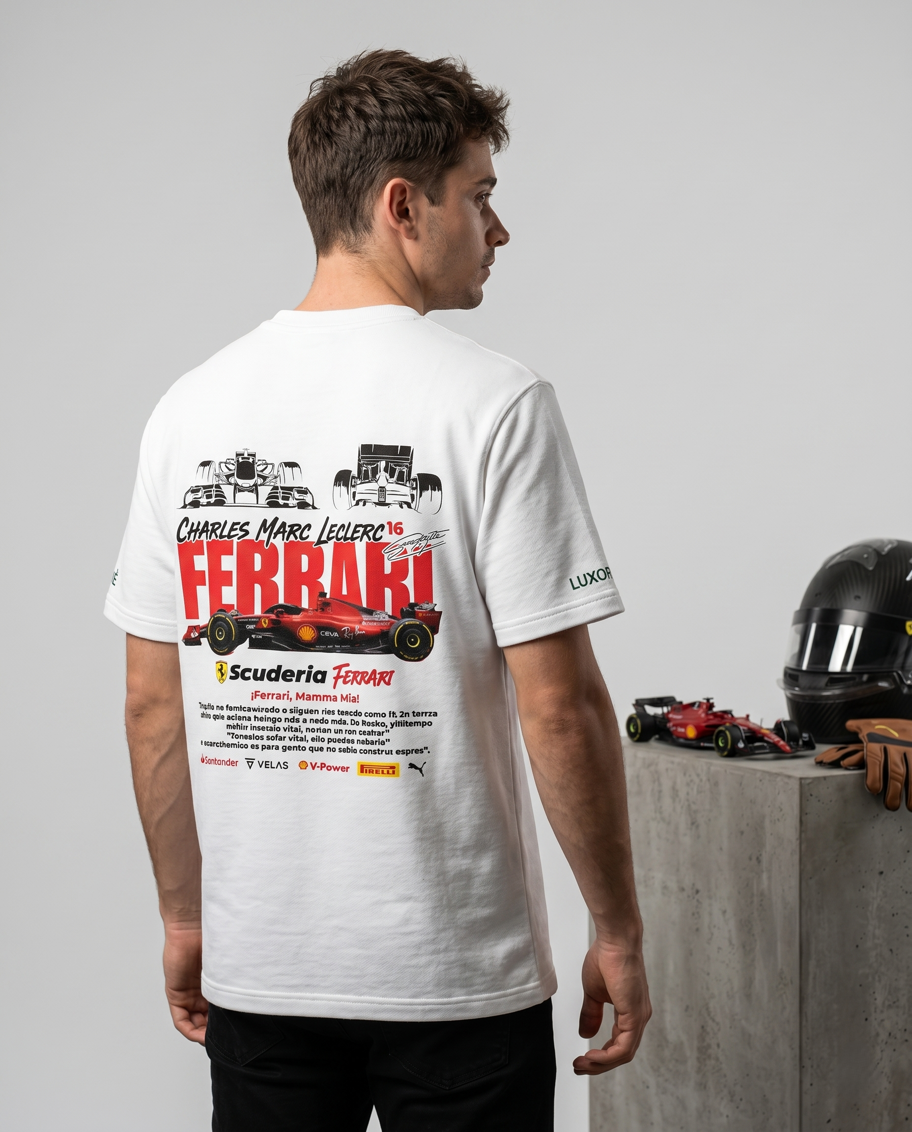 SCUDERIA FERRARI PRINTED T-SHIRT