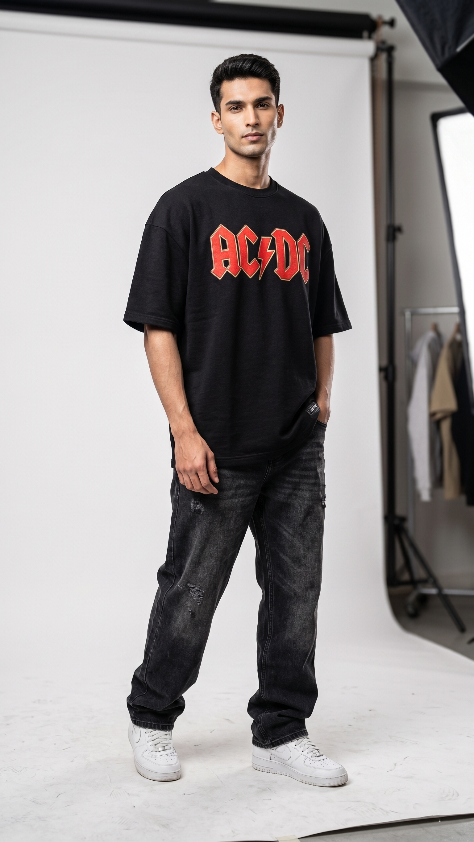 AC/DC PRINTED GRAPHIC TEE