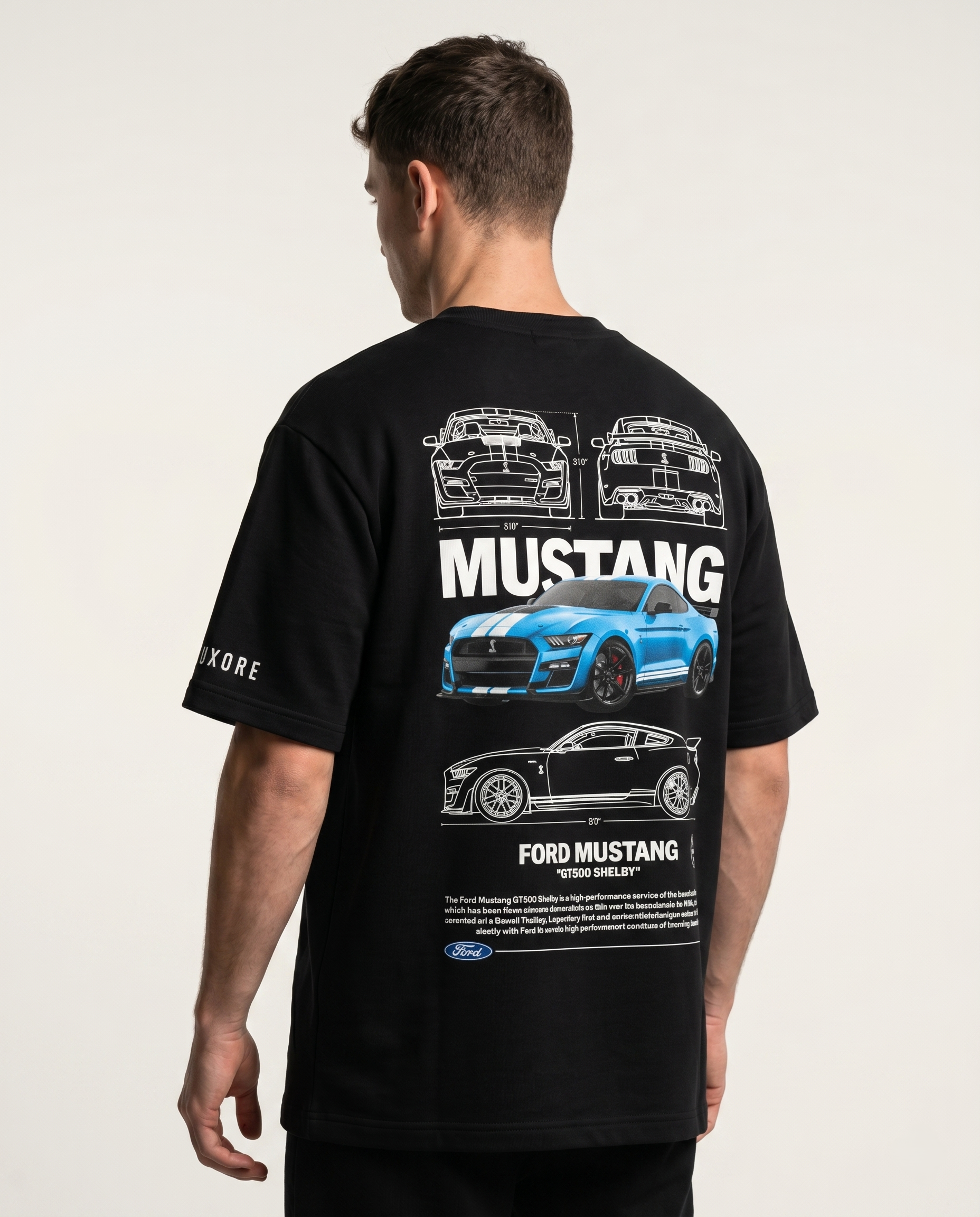 FORD MUSTANG SHELBY GT500 COBRA PRINTED T-SHIRT