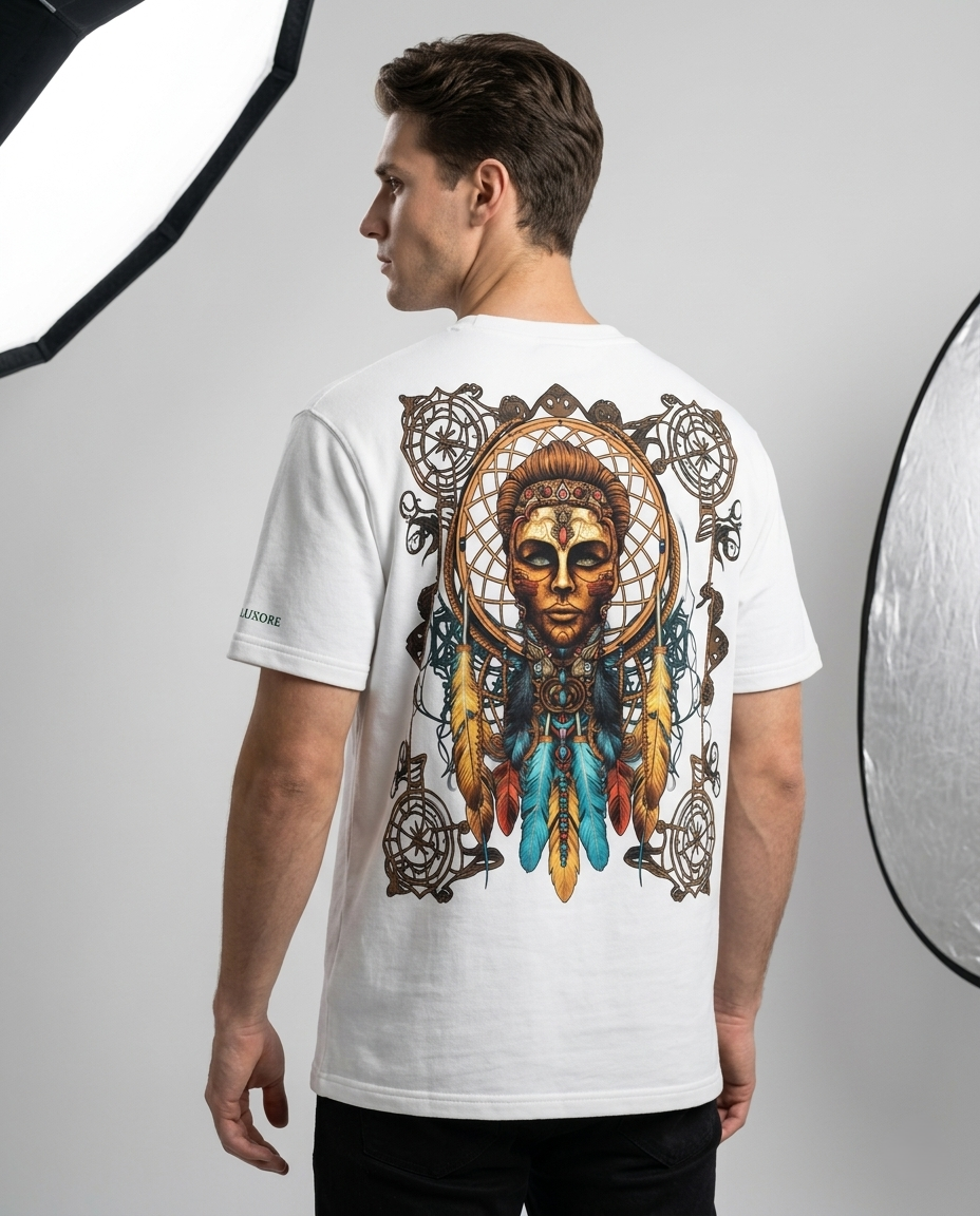 BOHEMIAN DREAM CATCHGER PRINTED T-SHIRT