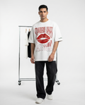 LUXORÉ STRAWBERRY KISSES CLUB GRAPHIC PRINTED TEE