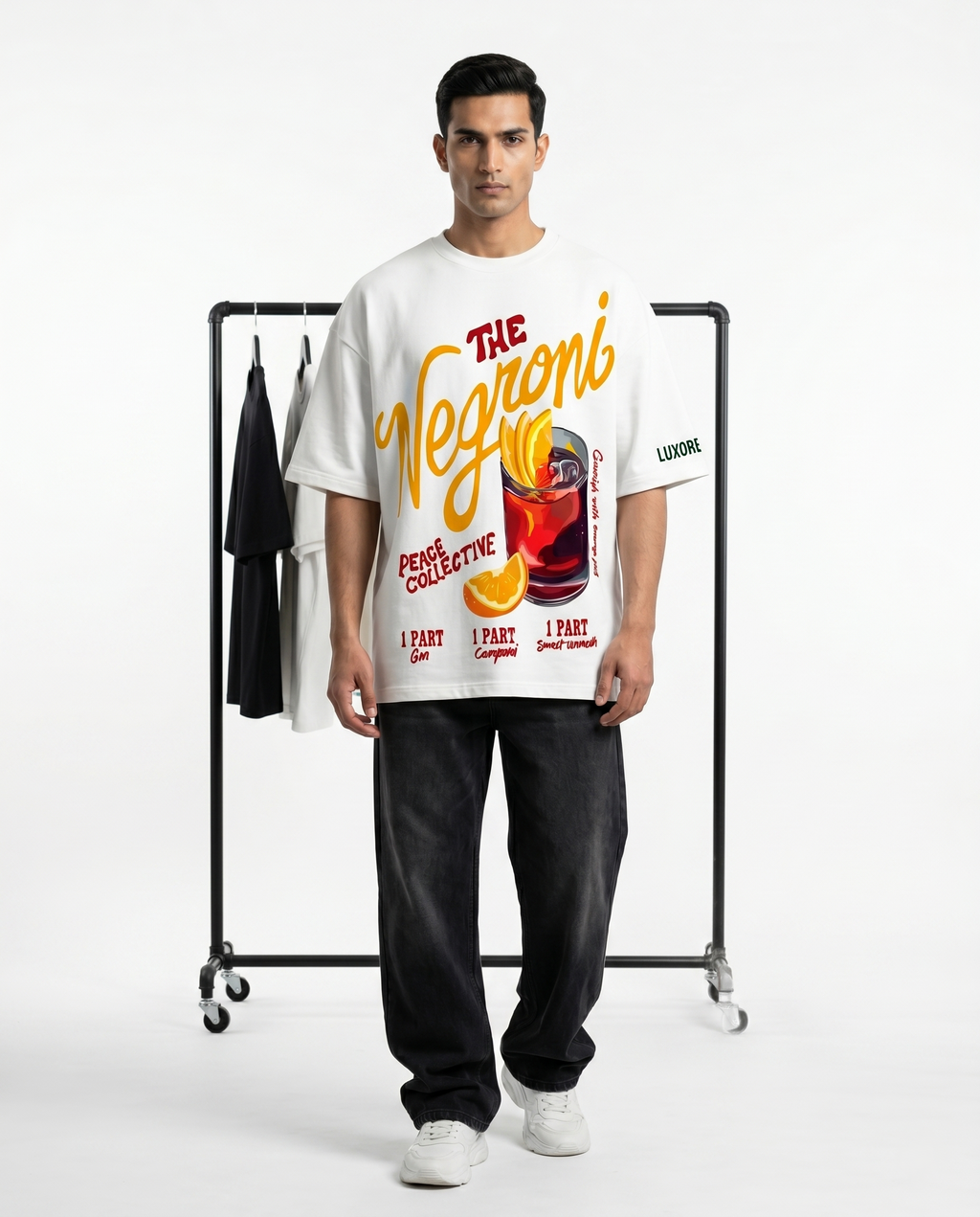 LUXORÉ THE NEGROIN GRAPHIC PRINTED TEE