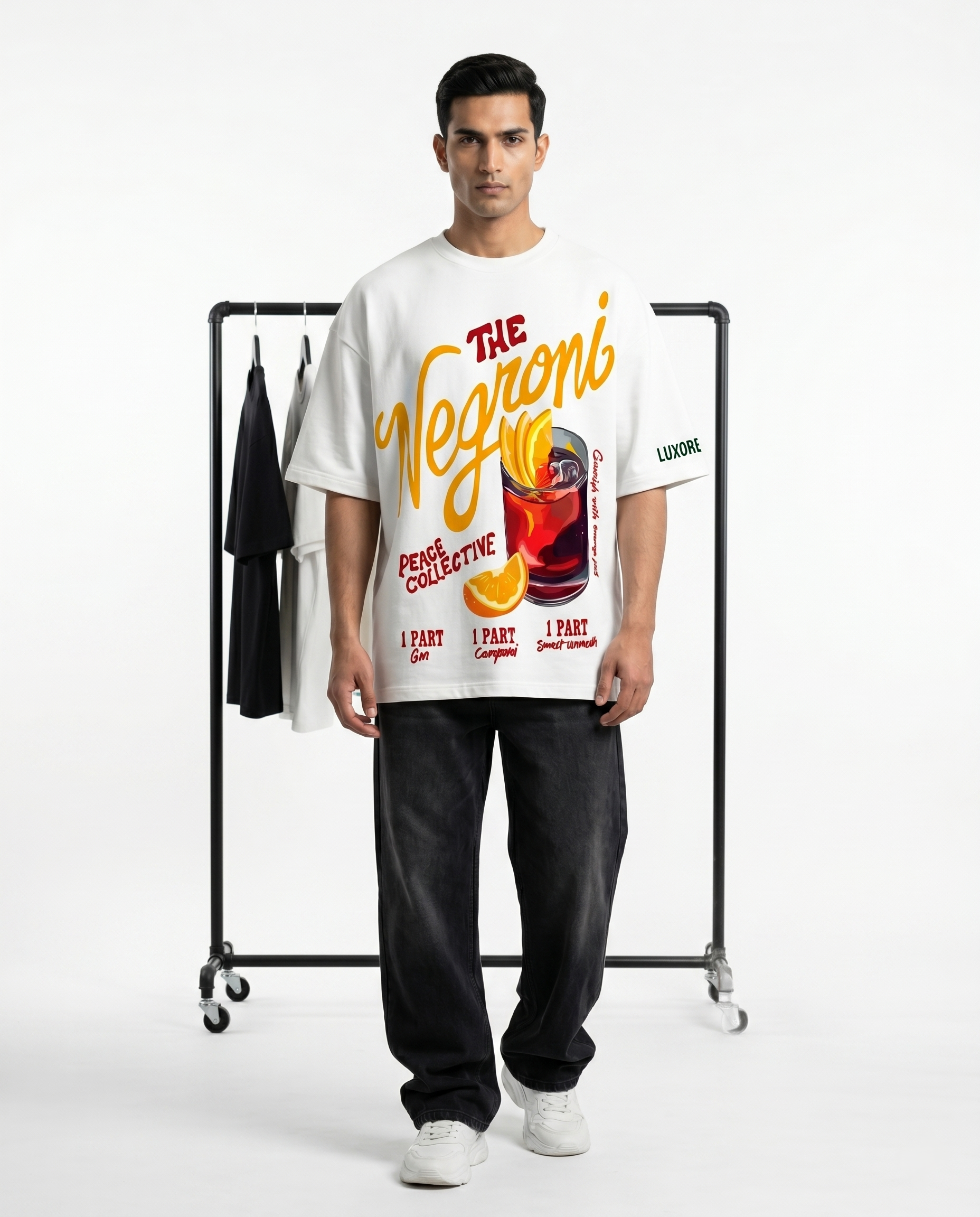 LUXORÉ THE NEGROIN GRAPHIC PRINTED TEE