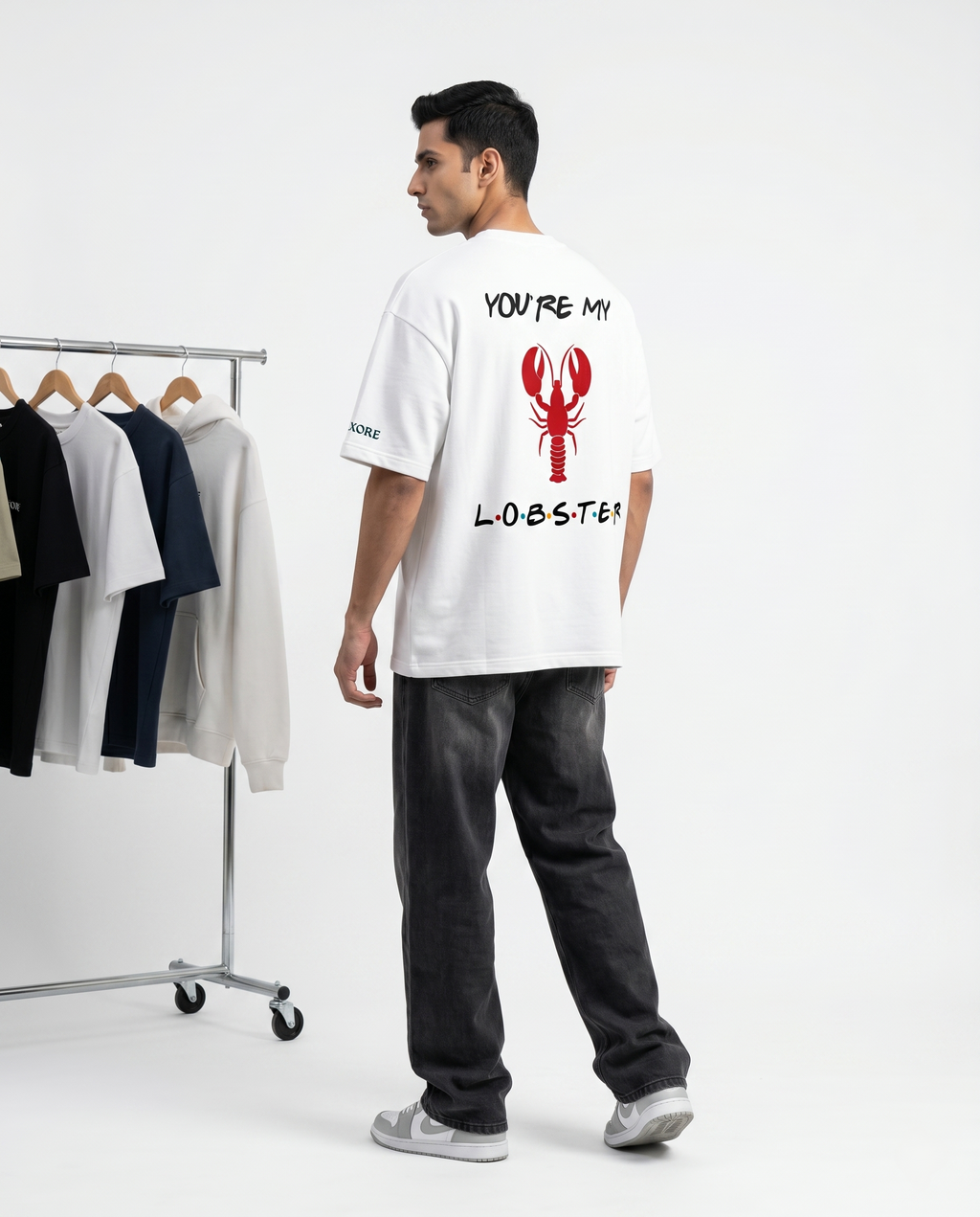 LUXORÉ YOU'RE MY LOBSTER  GRAPHIC PRINTED TEE