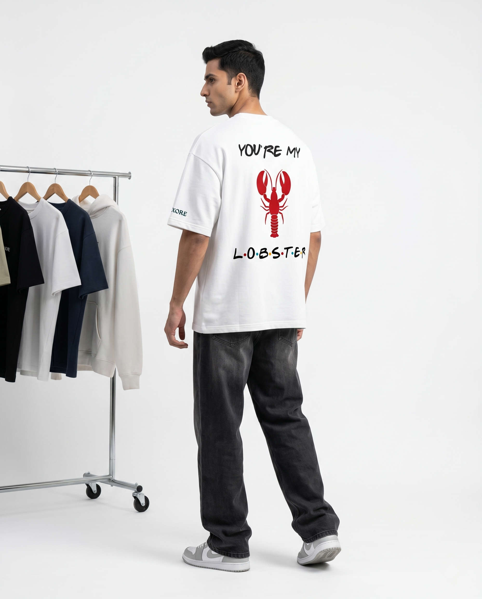 LUXORÉ YOU'RE MY LOBSTER  GRAPHIC PRINTED TEE