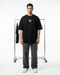 LUXORÉ WHITE SPIDER GRAPHIC PRINTED TEE