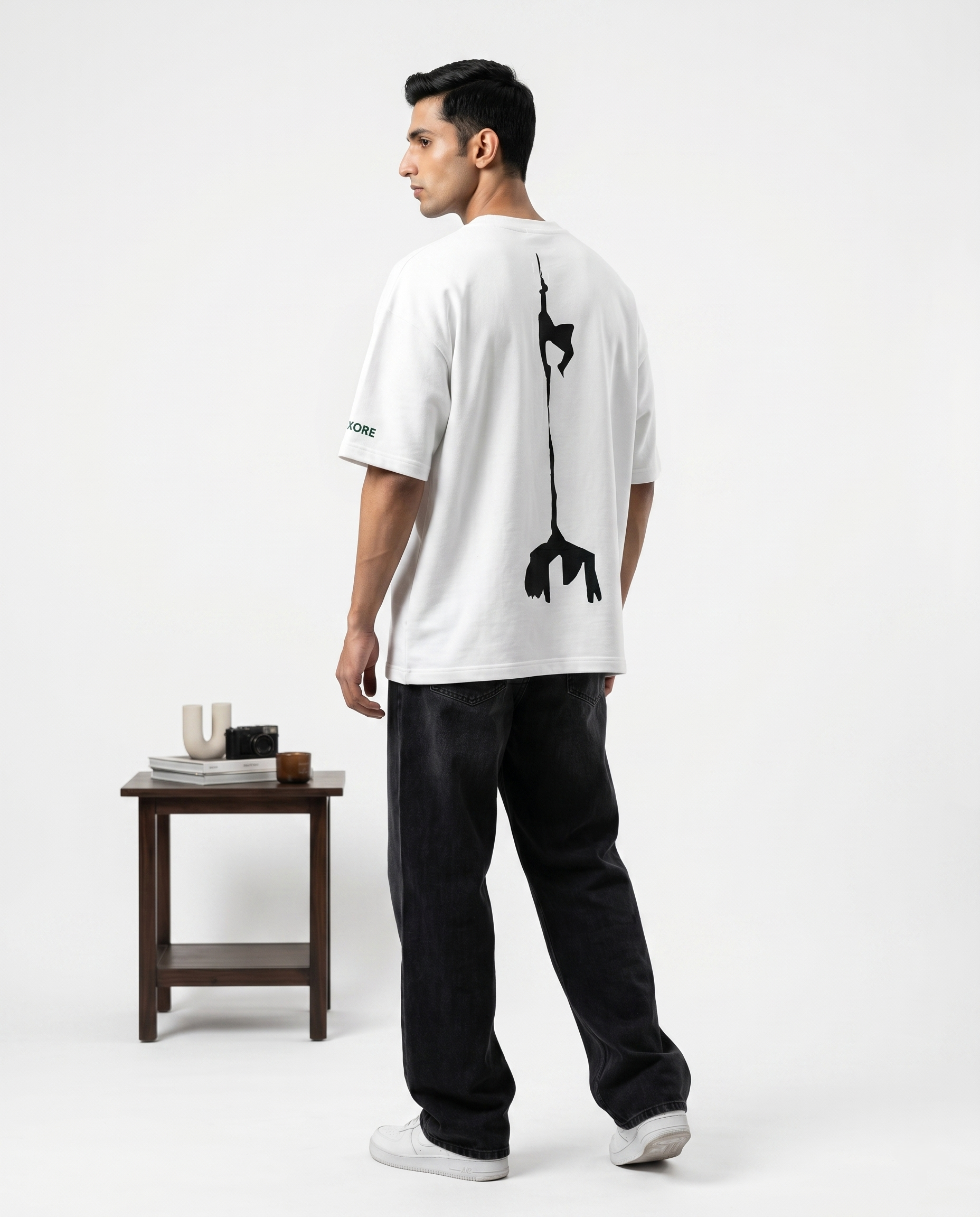 LUXORÉ SPIDER-WEB MJ GRAPHIC PRINTED TEE