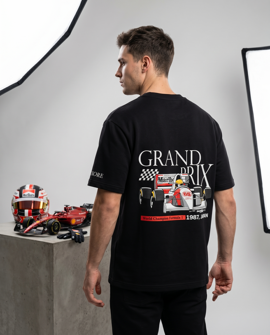 GRAND PRIX CAR PRINTED T-SHIRT