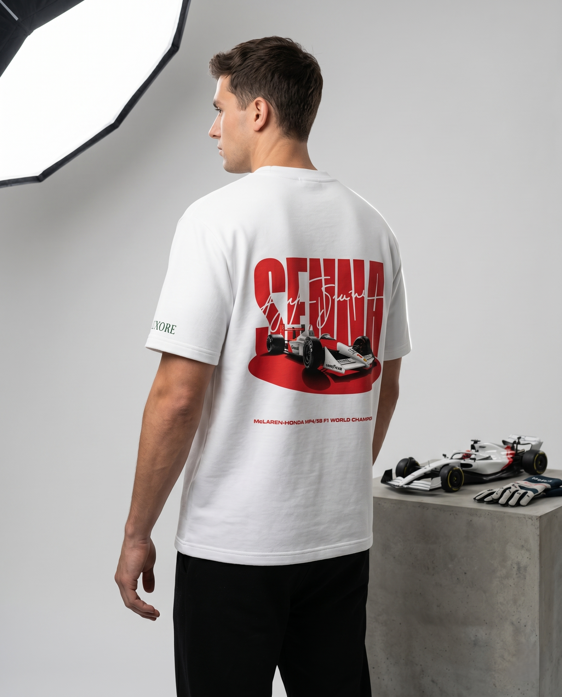 SENNA RACING CAR PRINTED T-SHIRT