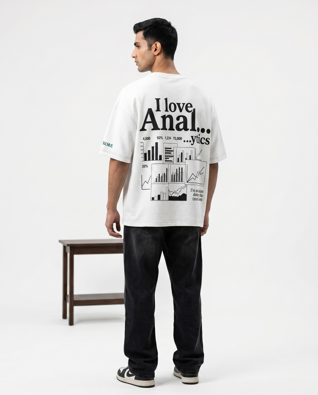 LUXORÉ I LOVE ANAL YTYCS GRAPHIC PRINTED TEE