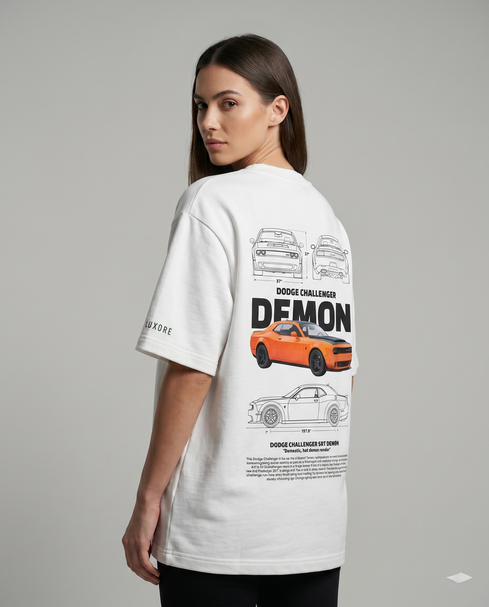 DODGE CHALLENGER DEMON PRINTED T-SHIRT
