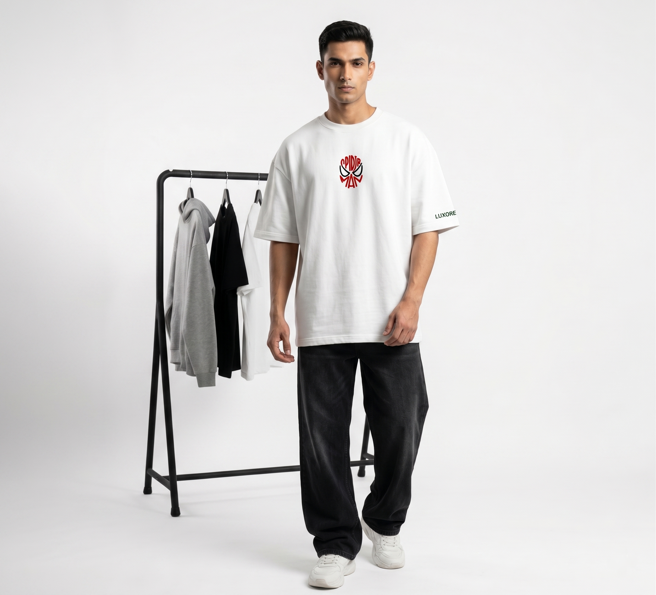 LUXORÉ SPIDY & MJ GRAPHIC PRINTED TEE