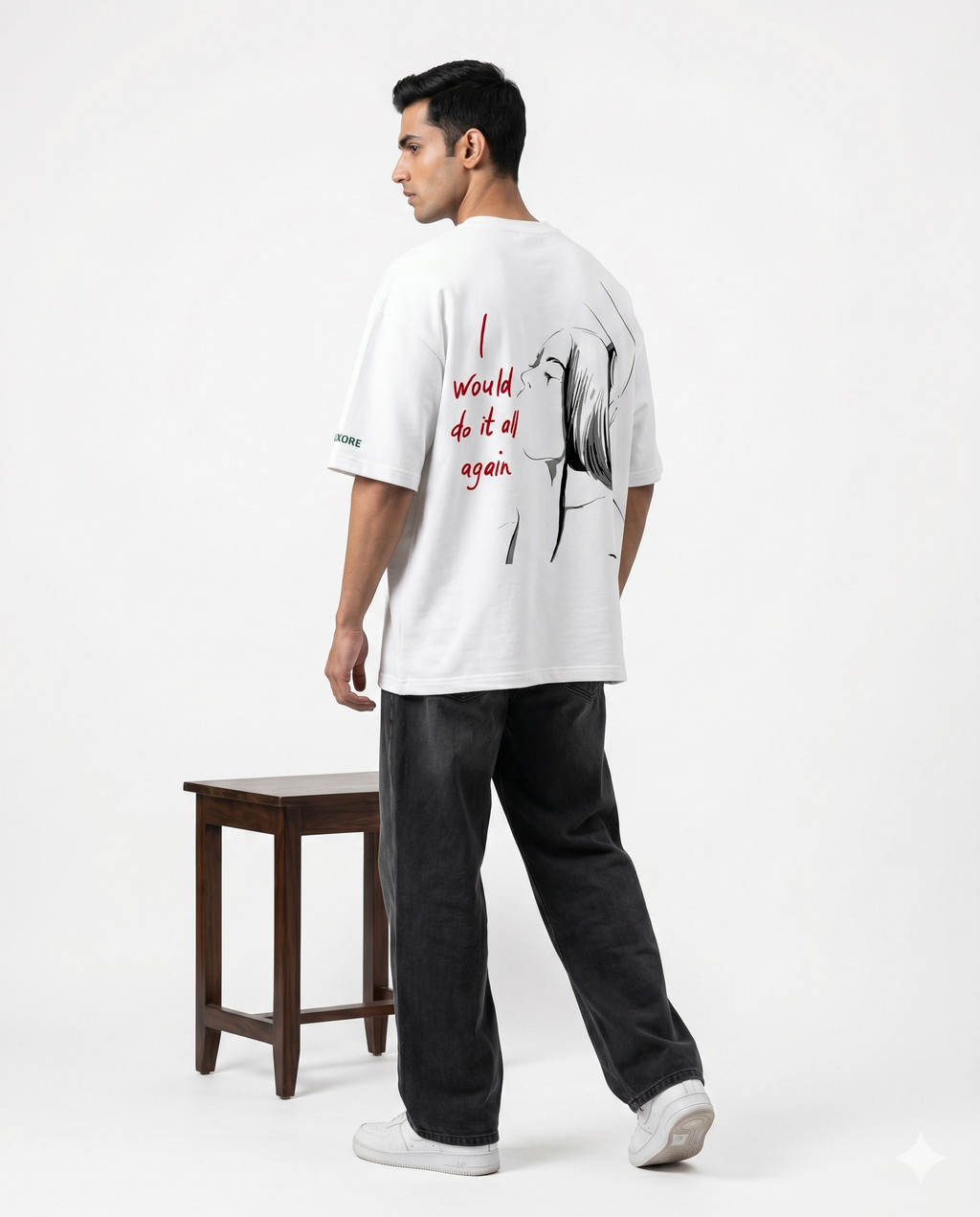 LUXORÉ I WOULD DO IT ALL AGAIN GRAPHIC PRINTED TEE
