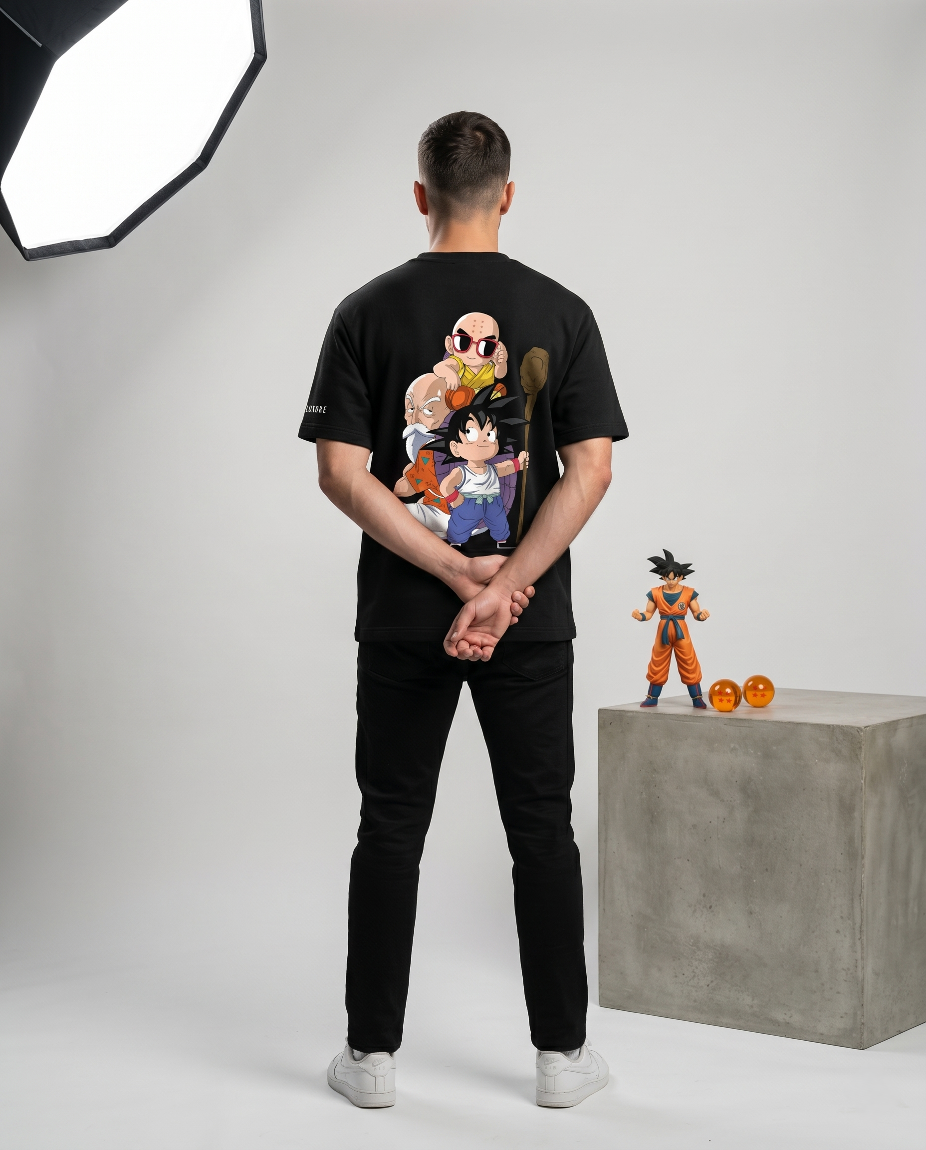 ROSHI AND SON GOKU PRINTED T-SHIRT