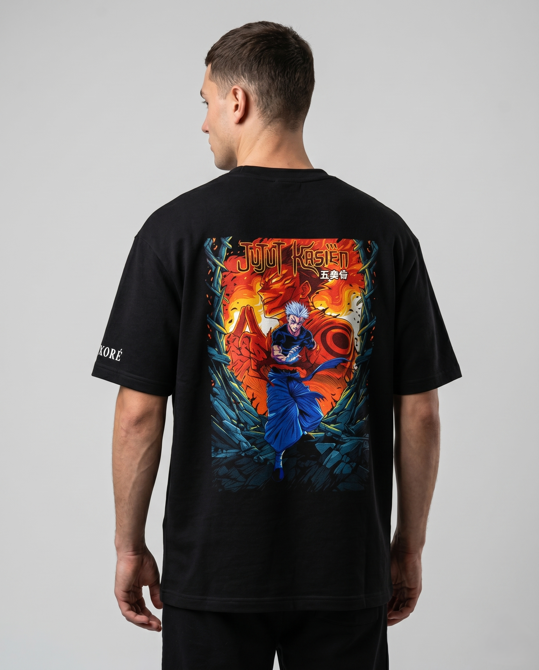 CRAZY MONK JUJUTSU KAISEN PRINTED T-SHIRT