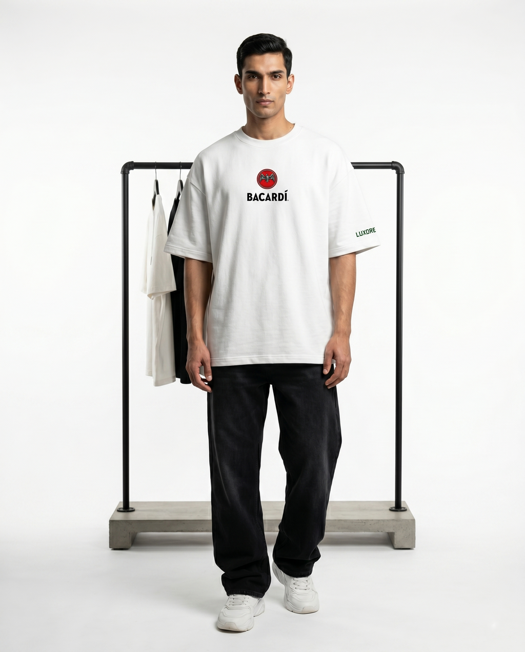LUXORÉ BACARDI INHALER GRAPHIC PRINTED TEE