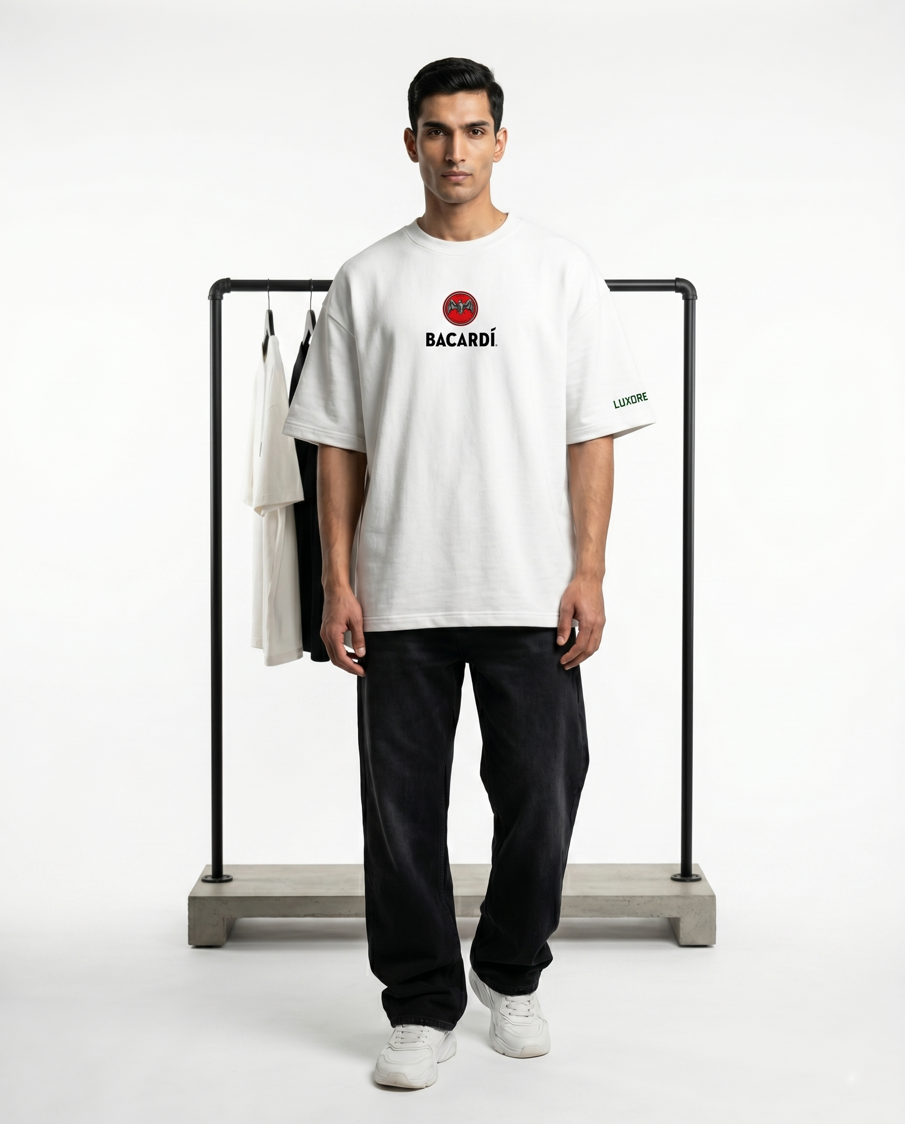 LUXORÉ BACARDI INHALER GRAPHIC PRINTED TEE