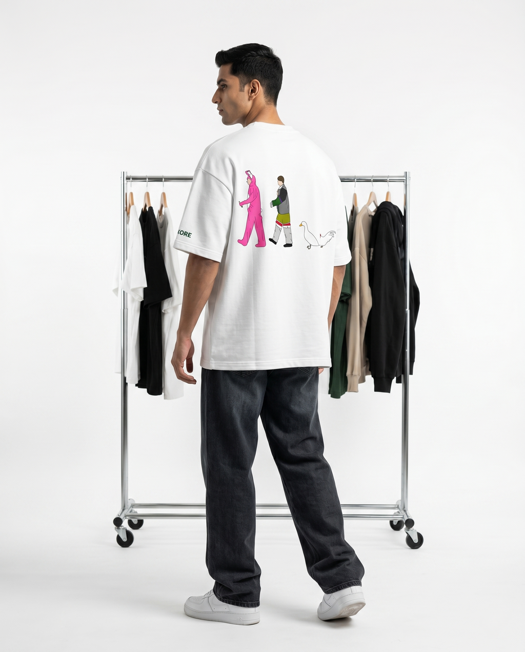 LUXORÉ DO I BE WARE ANYMORE CLOTHES GRAPHIC PRINTED TEE