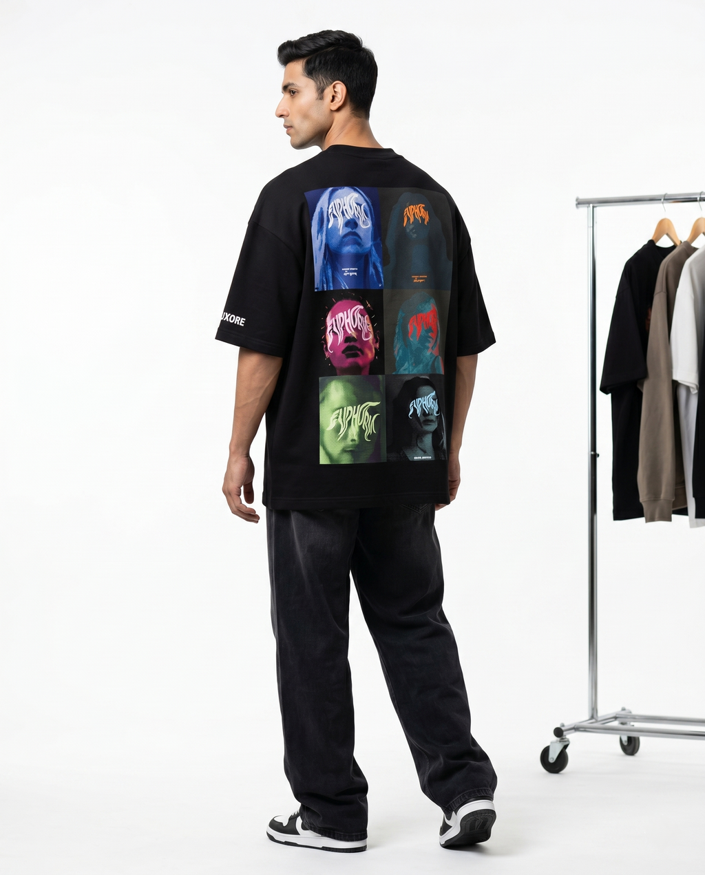 LUXORÉ SHADES OF EUPHORIA GRAPHIC PRINTED TEE