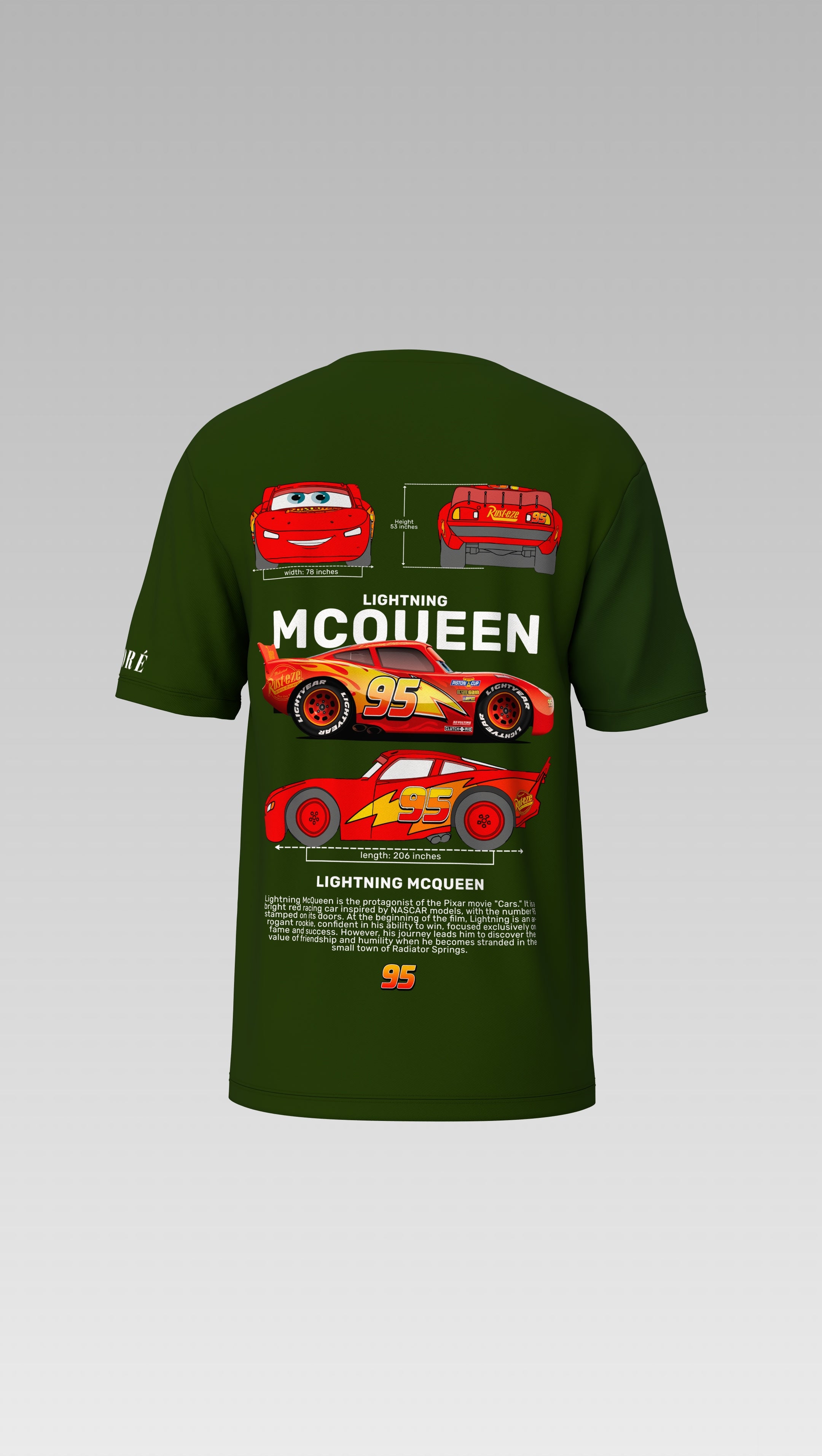 LIGHTNING MCQUEEN PRINTED T-SHIRT