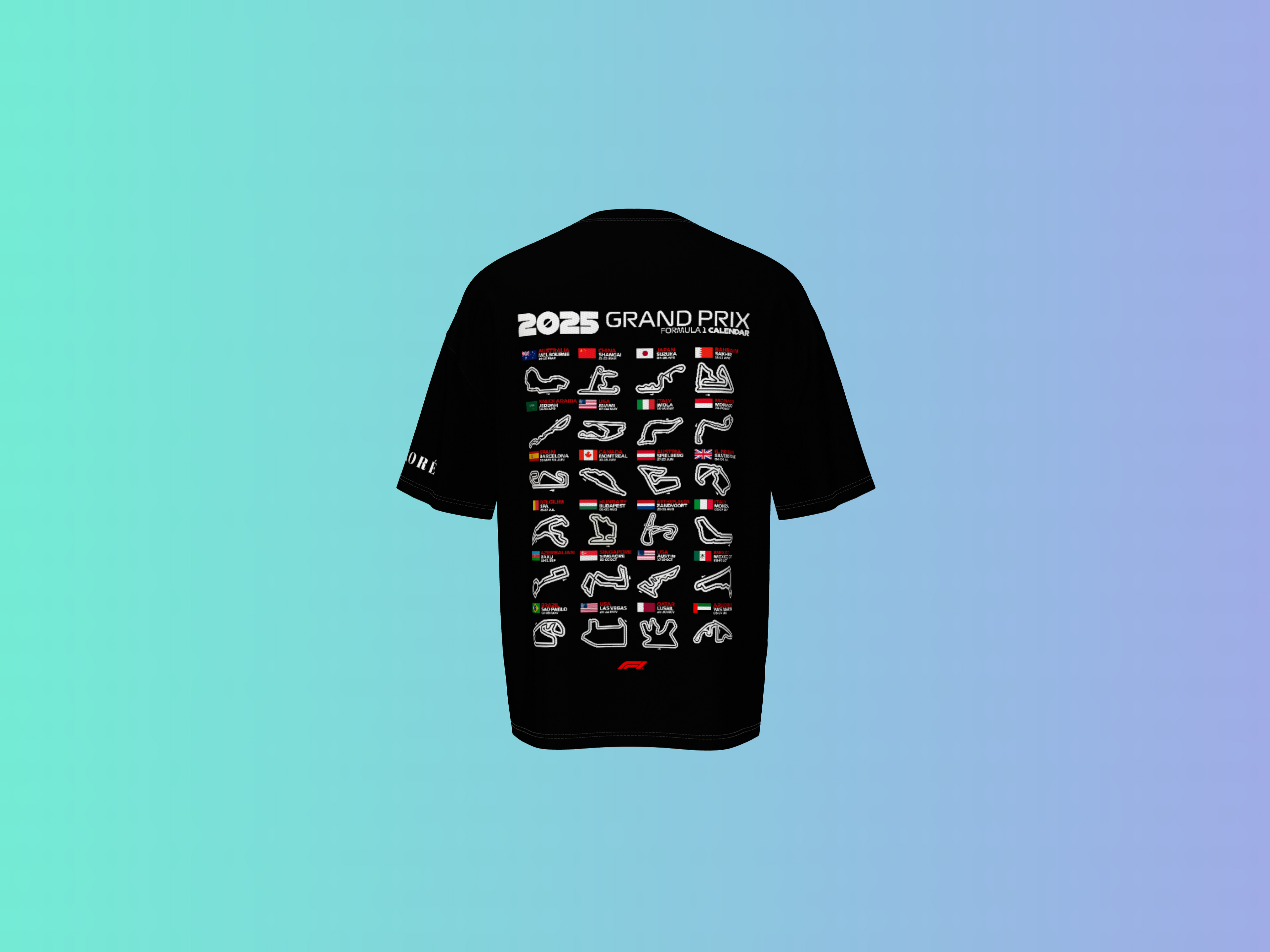 F1 2025 CALENDER